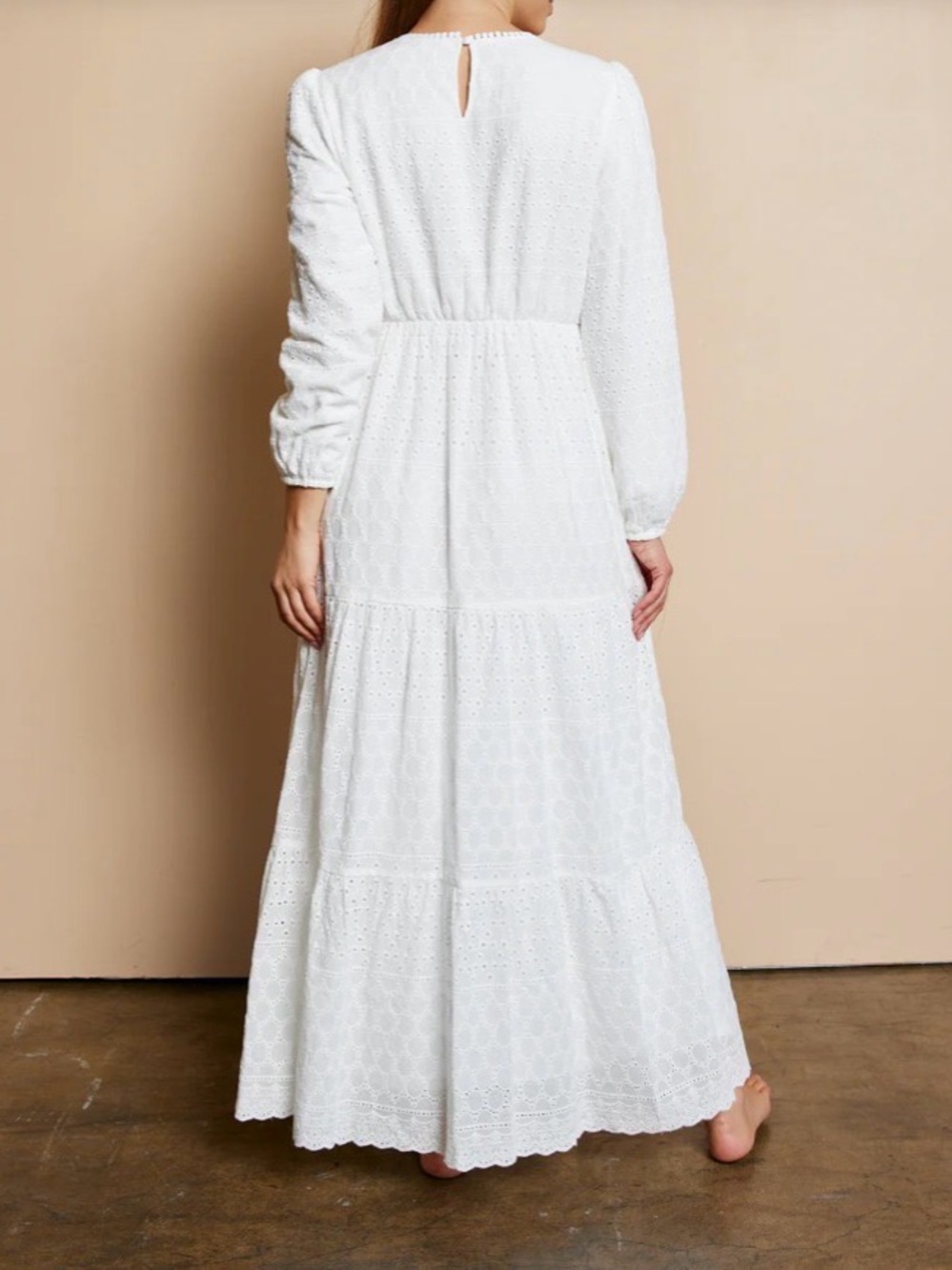 The White | Sunny White Eyelet Temple Maxi Dress XL - Picture 8 of 16